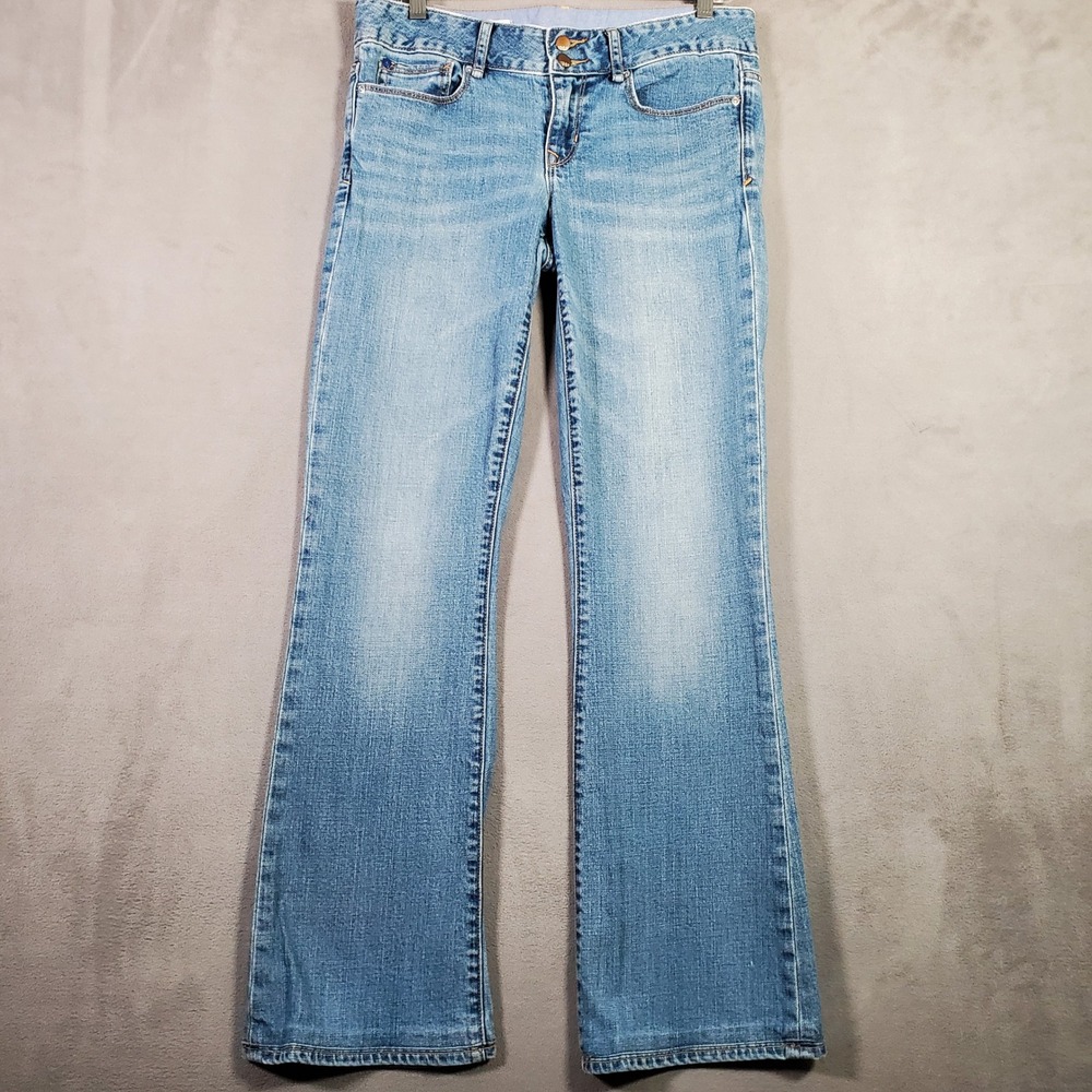 Gap Perfect Boot Jeans Women 28/6R Blue Light Wash Denim Y2K Boho Indie Sleaze